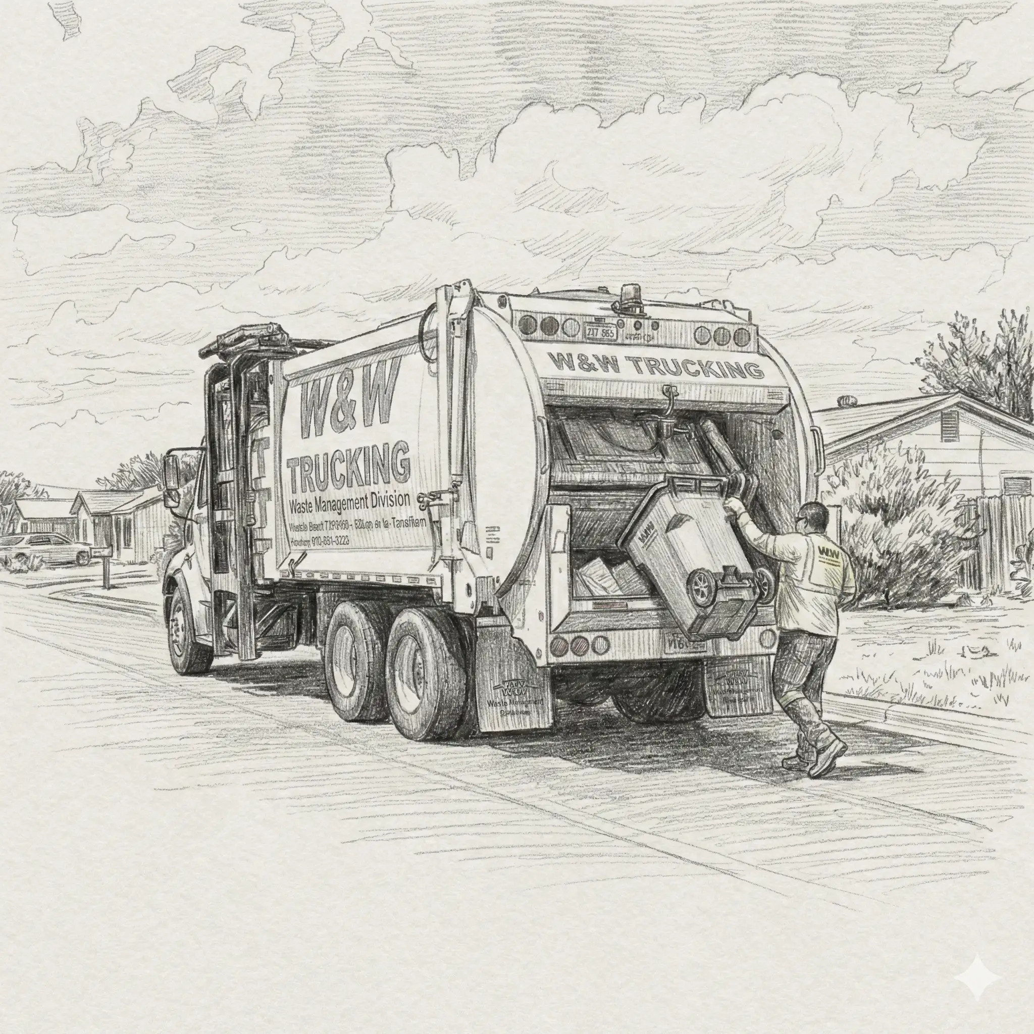 Barksdale home garbage pickup