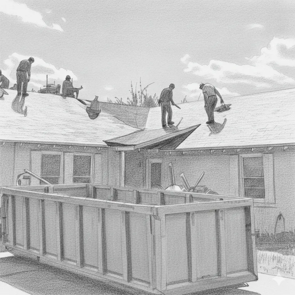 concan roll-off cumpster